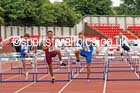 Junior boys 80 metres hurdles, 2015 English Schools Track and Field Champs., Gateshead Stadium. Photo: David T. Hewitson/Sports for All Pics
